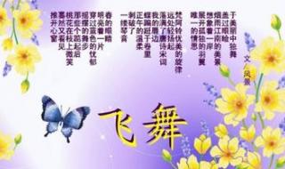 蝴蝶飞舞写一组连续的动作